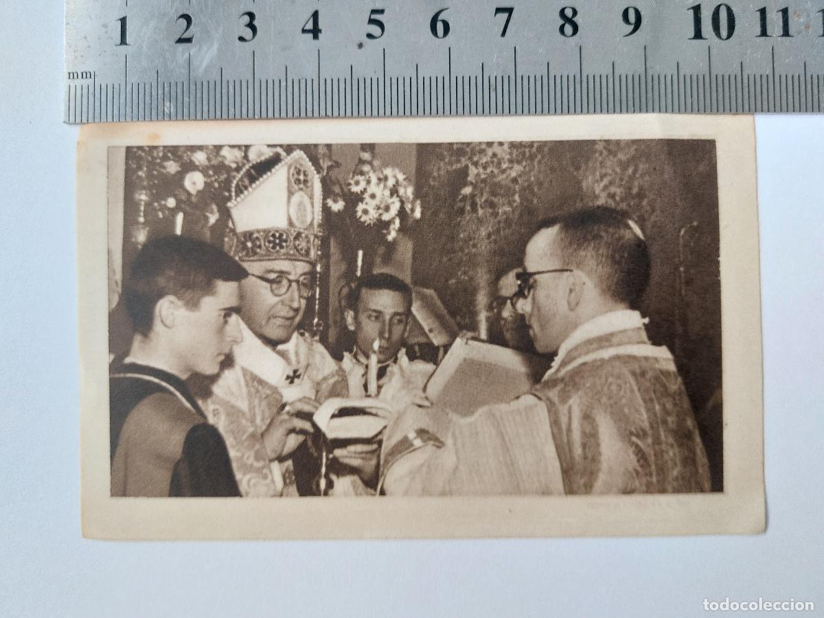 Postales: Estampa con escena religiosa y llamamiento para el Nuevo Seminario