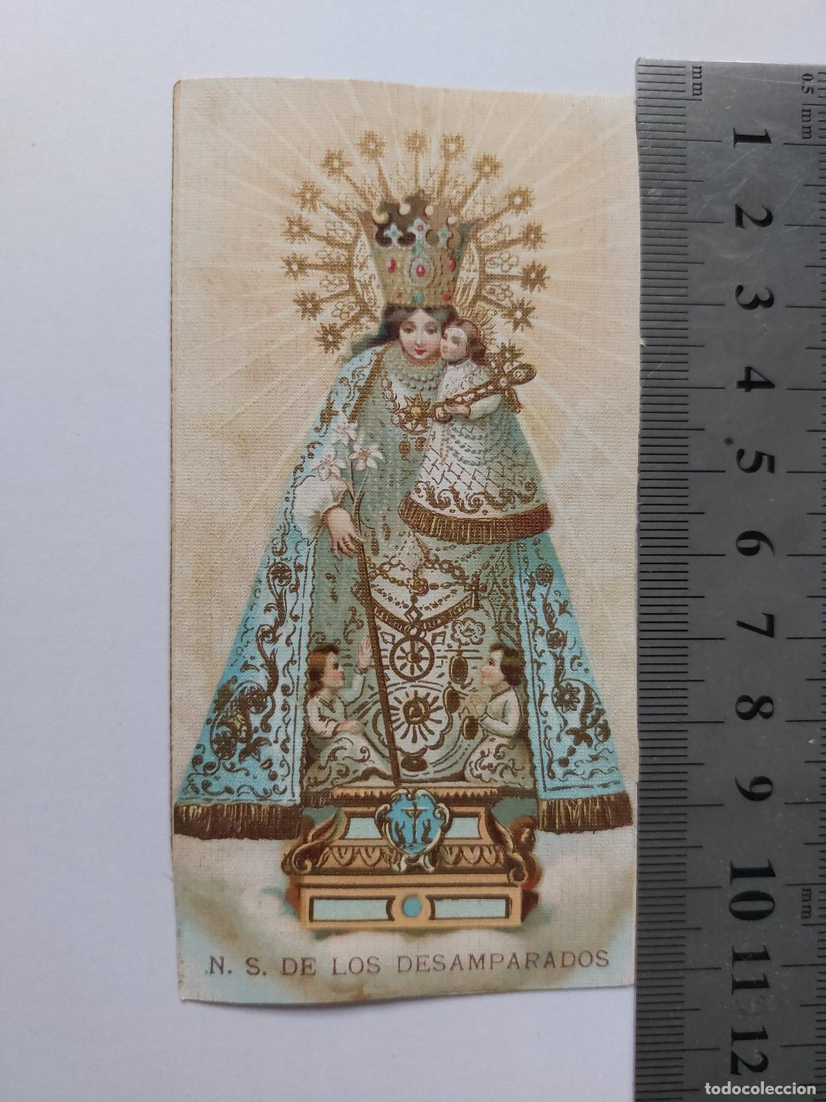Postales: Estampa de Nuestra Se&ntilde;ora de los Desamparados de Valencia