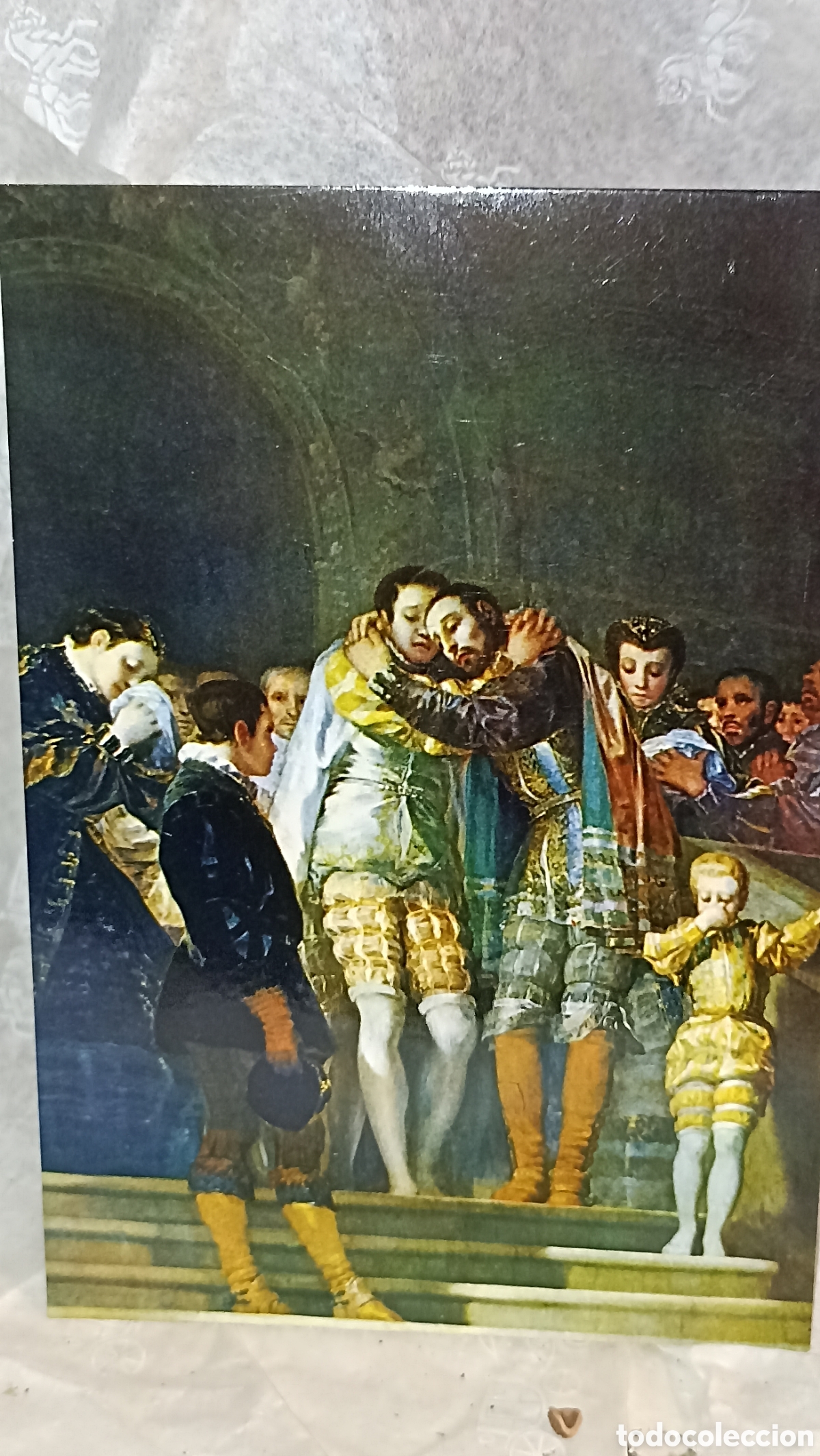 Postales: Valencia catedral San Francisco de Borja despedi&eacute;ndose de su familia Goya postales dura Velasco