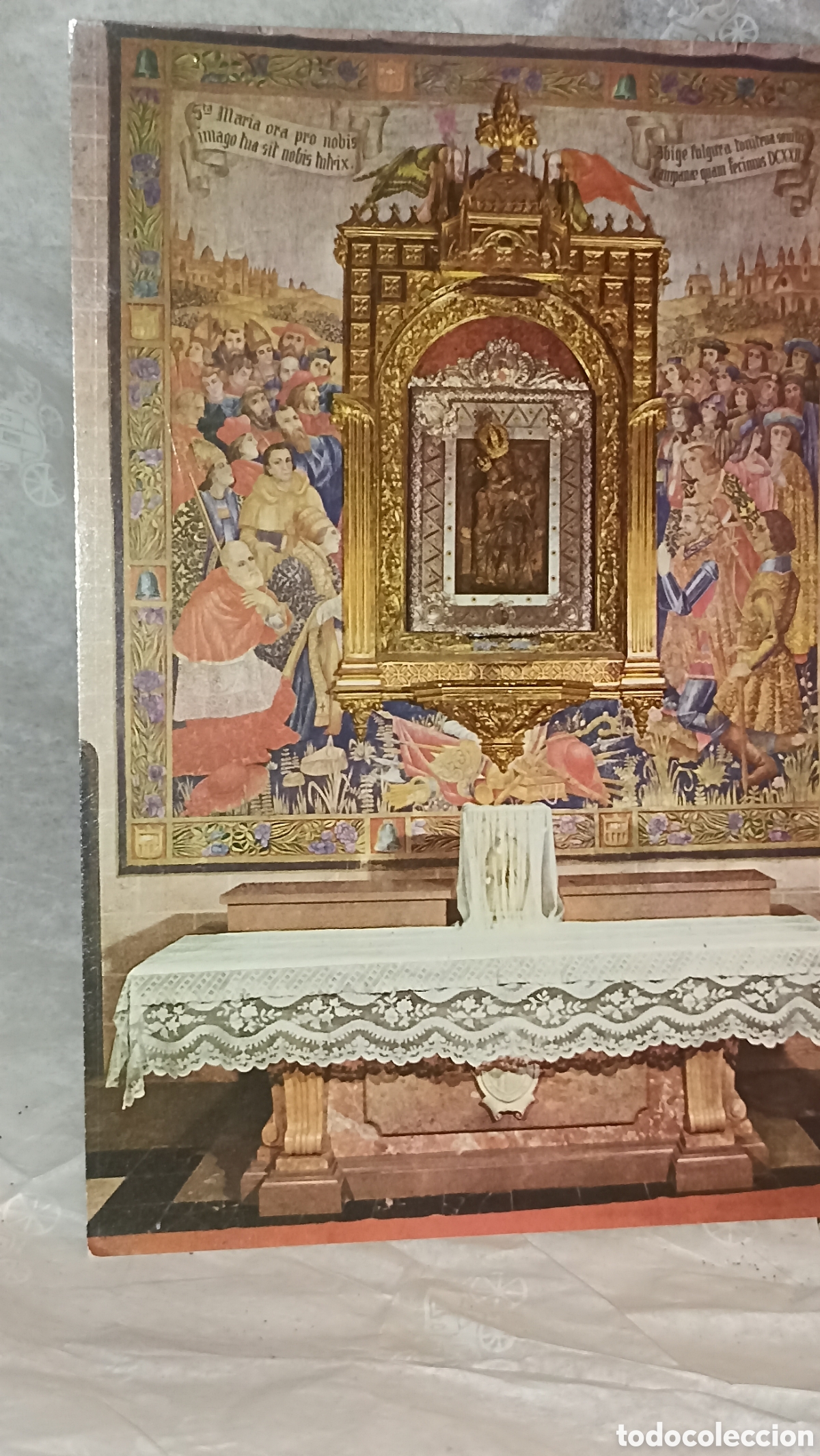 Postales: Real monasterio de Santa Mar&iacute;a de el Puig altar mayor de santuario ediciones Maci&aacute;n