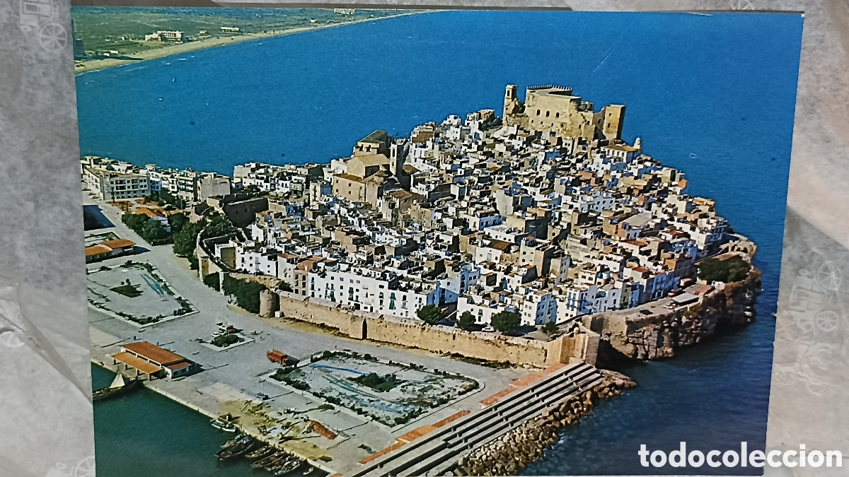 Postales: Pe&ntilde;&iacute;scola Castell&oacute;n vista a&eacute;rea