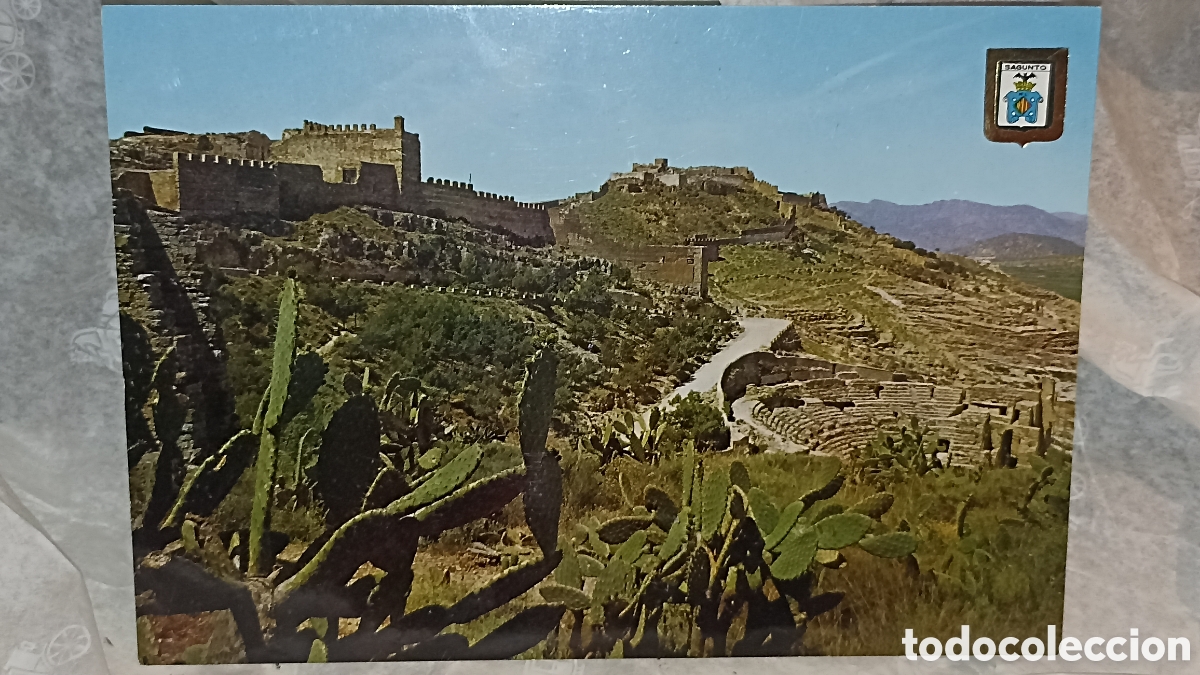 Postales: Valencia Sagunto castillo postales escudo del oro