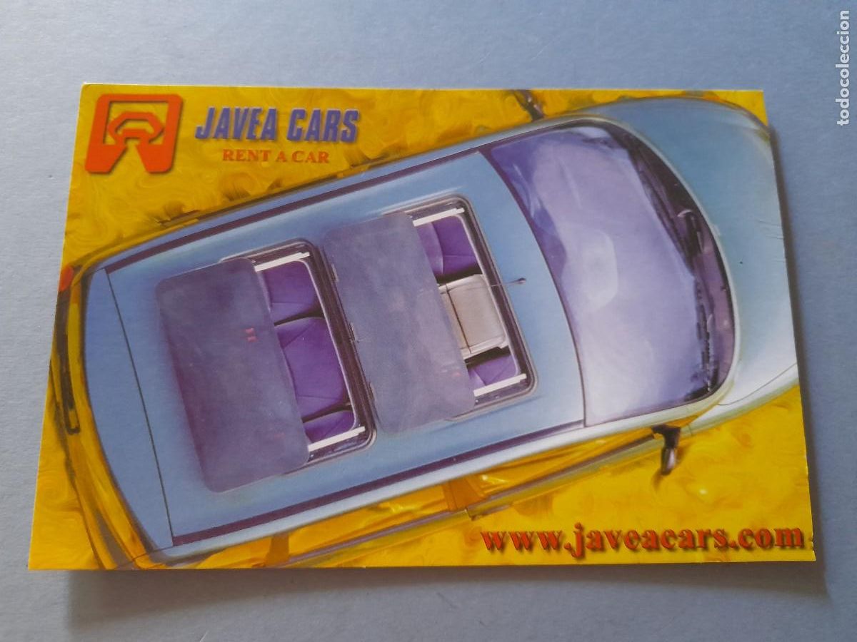 Postales: Postal javea cars, rent a car, 15 a&ntilde;os