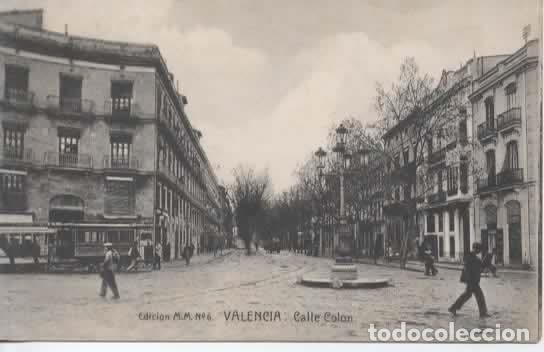 Postales: VALENCIA ESCRITA CALLE COLON