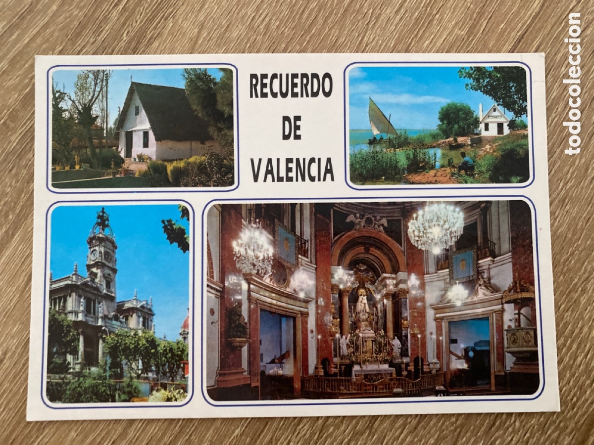 Postales: ANTIGUA POSTAL RECUERDO VALENCIA BARRACA ALBUFERA AYUNTAMIENTO VIRGEN DESAMPARADOS