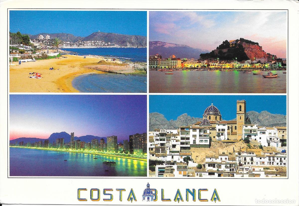 Postales: [POSTAL] Costa Blanca. Moraira, Denia, Benidorm y Altea. Alicante (sin circular)