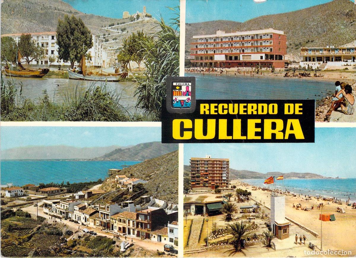 Postales: Postal de Cullera con vistas de la playa y el faro