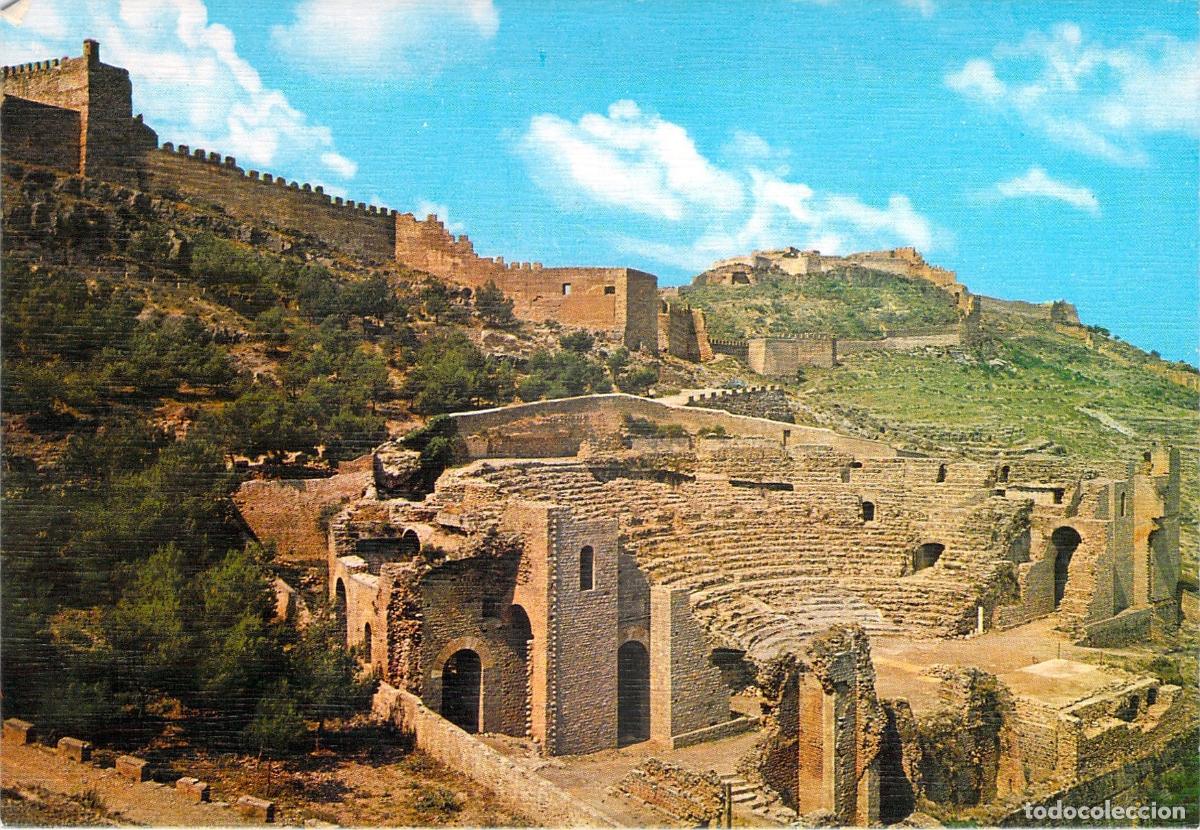 Postales: Postal del Teatro Romano y Castillo de Sagunto