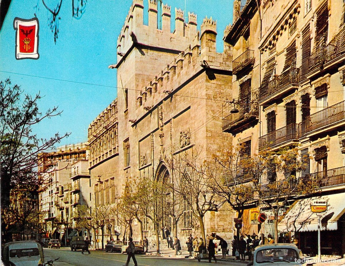 Postales: Postal de La Lonja de la Seda en Valencia
