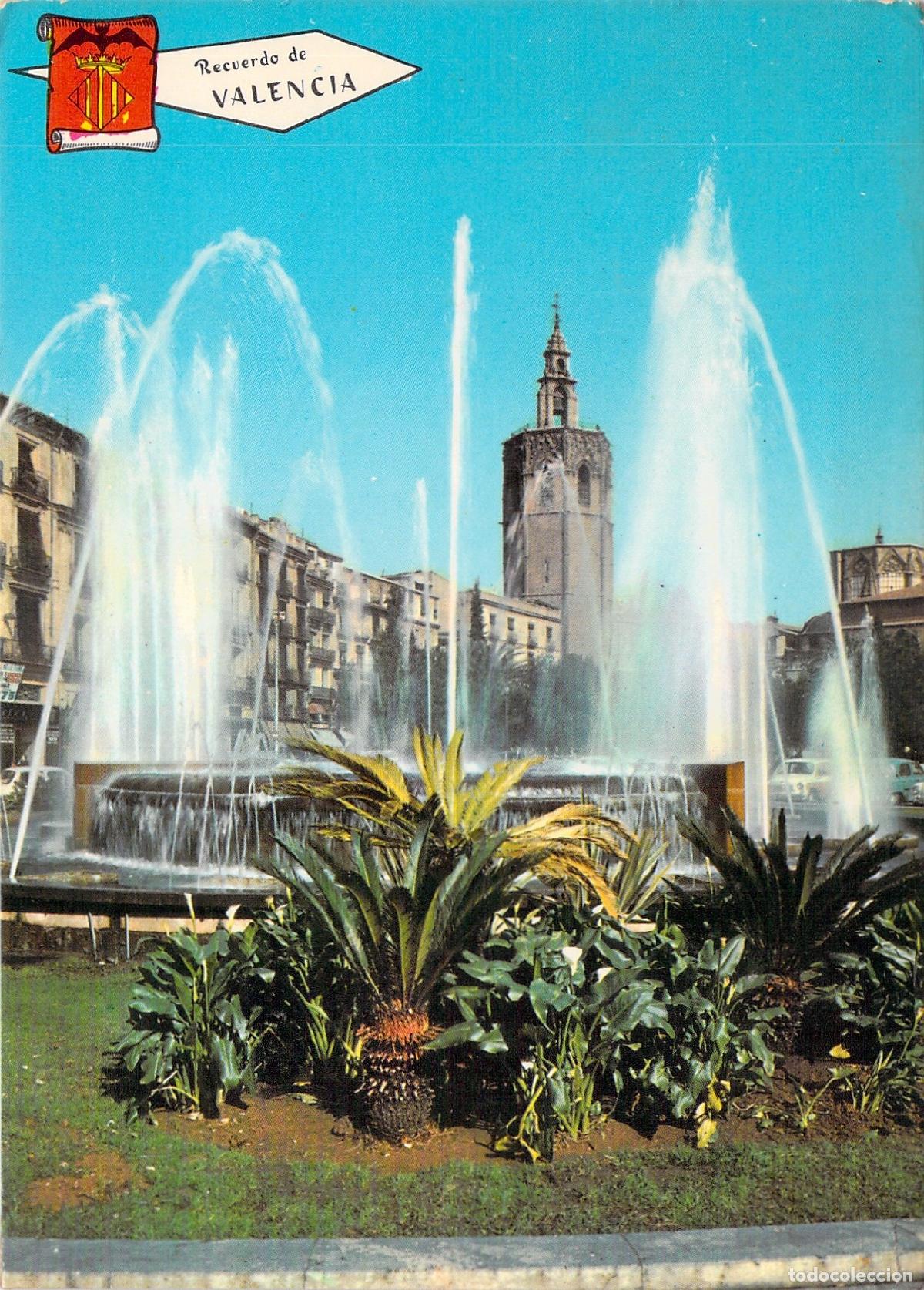 Postales: Postal de la Plaza de la Reina y el Miguelete en Valencia