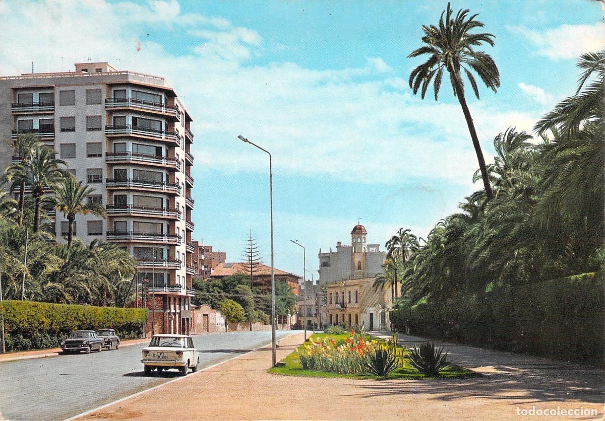 Postales: Postal de Elche, Paseo de la Estaci&oacute;n en Alicante