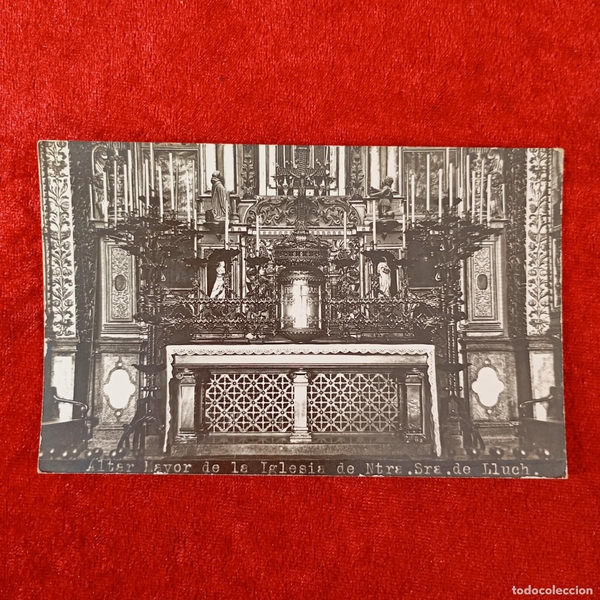 Postales: POSTAL - ALTAR MAYOR DE LA IGLESIA DE NTRA. SRA. DE LLUCH - RAR&Iacute;SIMA / 2181
