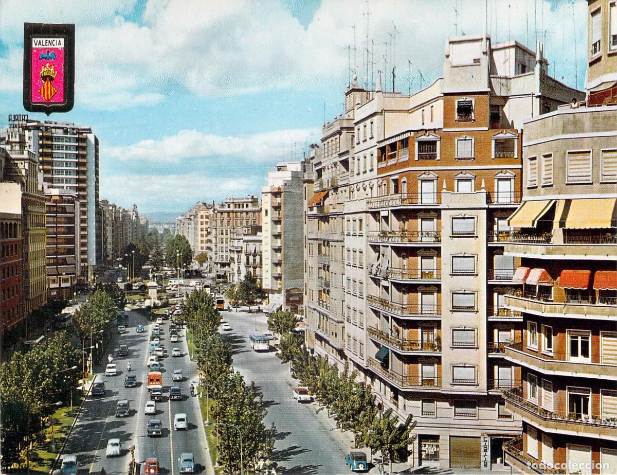Postales: Postal de la Gran Via Ramon y Cajal en Valencia