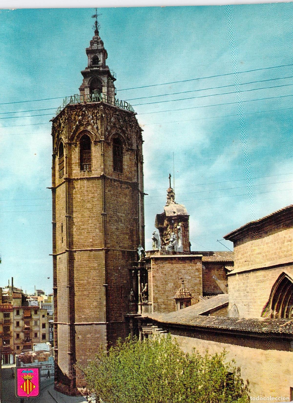 Postales: Postal de la Torre del Miguelete en Valencia