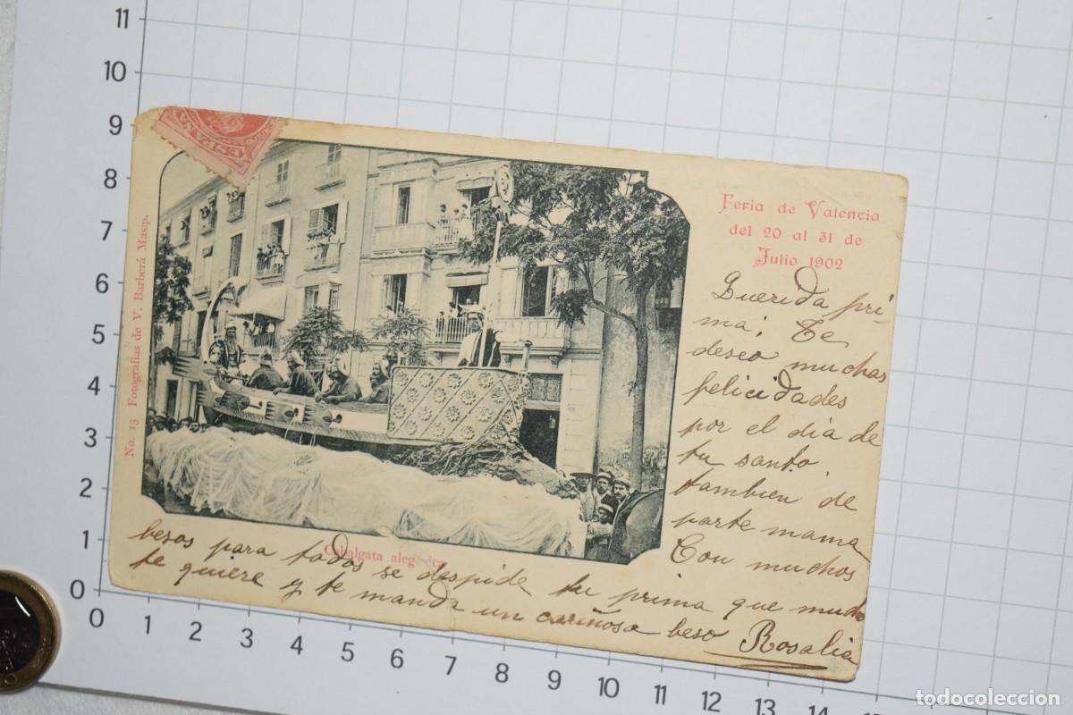 Postales: Feria de VALENCIA, postal original, circulada, en B/N - Sobre principios 1900 &iexcl;Mira fotos/detalles!