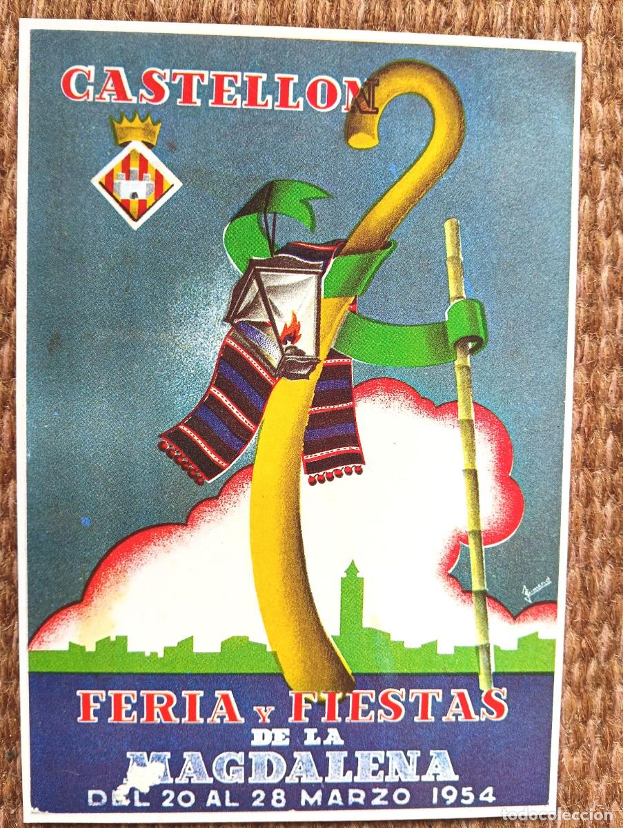 Postales: CASTELLON - FIESTAS DE LA MAGDALENA 1954 - ED. JUNTA CENTRAL
