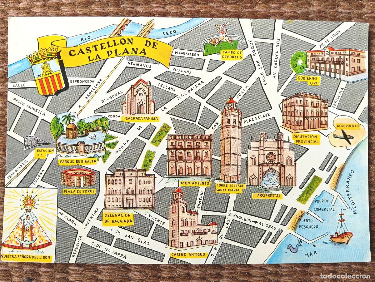 Postales: CASTELLON - MAPA - PLANO - ED. FRESMO