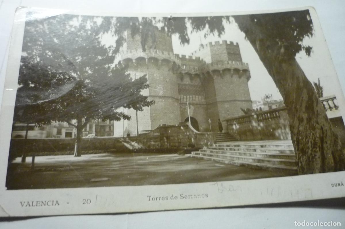 Postales: postal valencia torres de serranos escrita cm