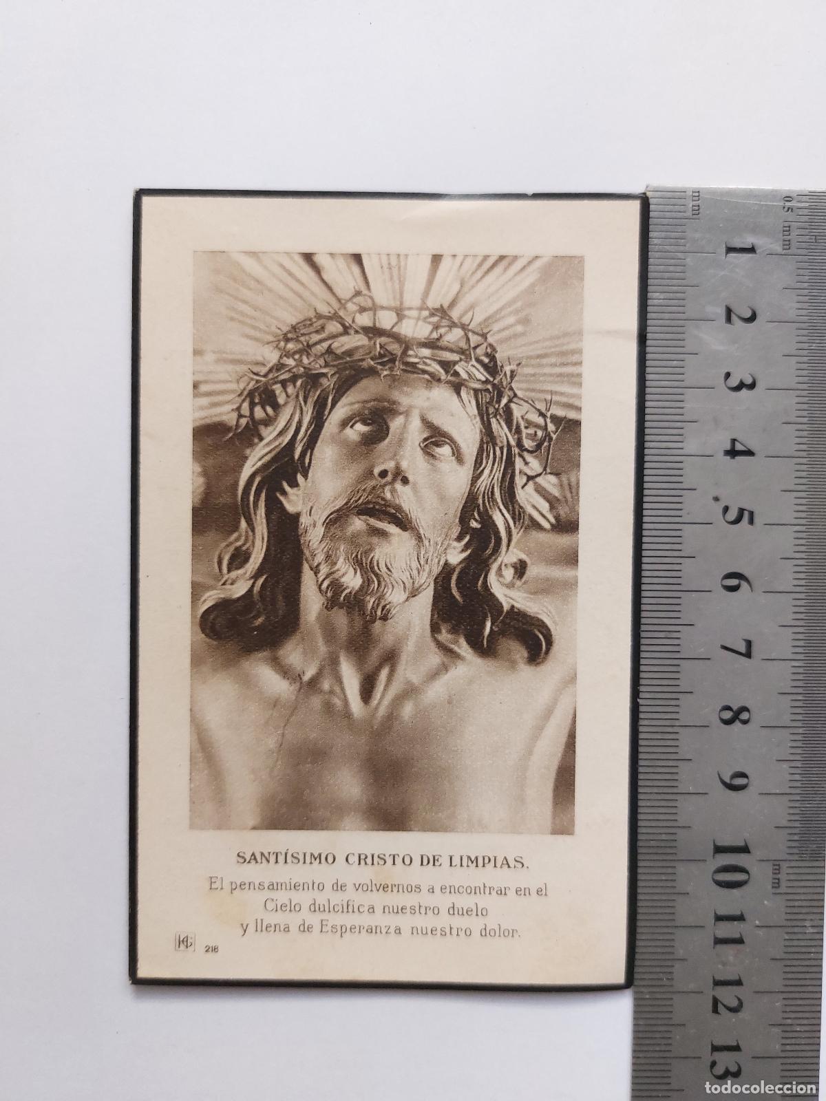 Postales: Estampa de recordatorio funerario de 1927 en Gand&iacute;a