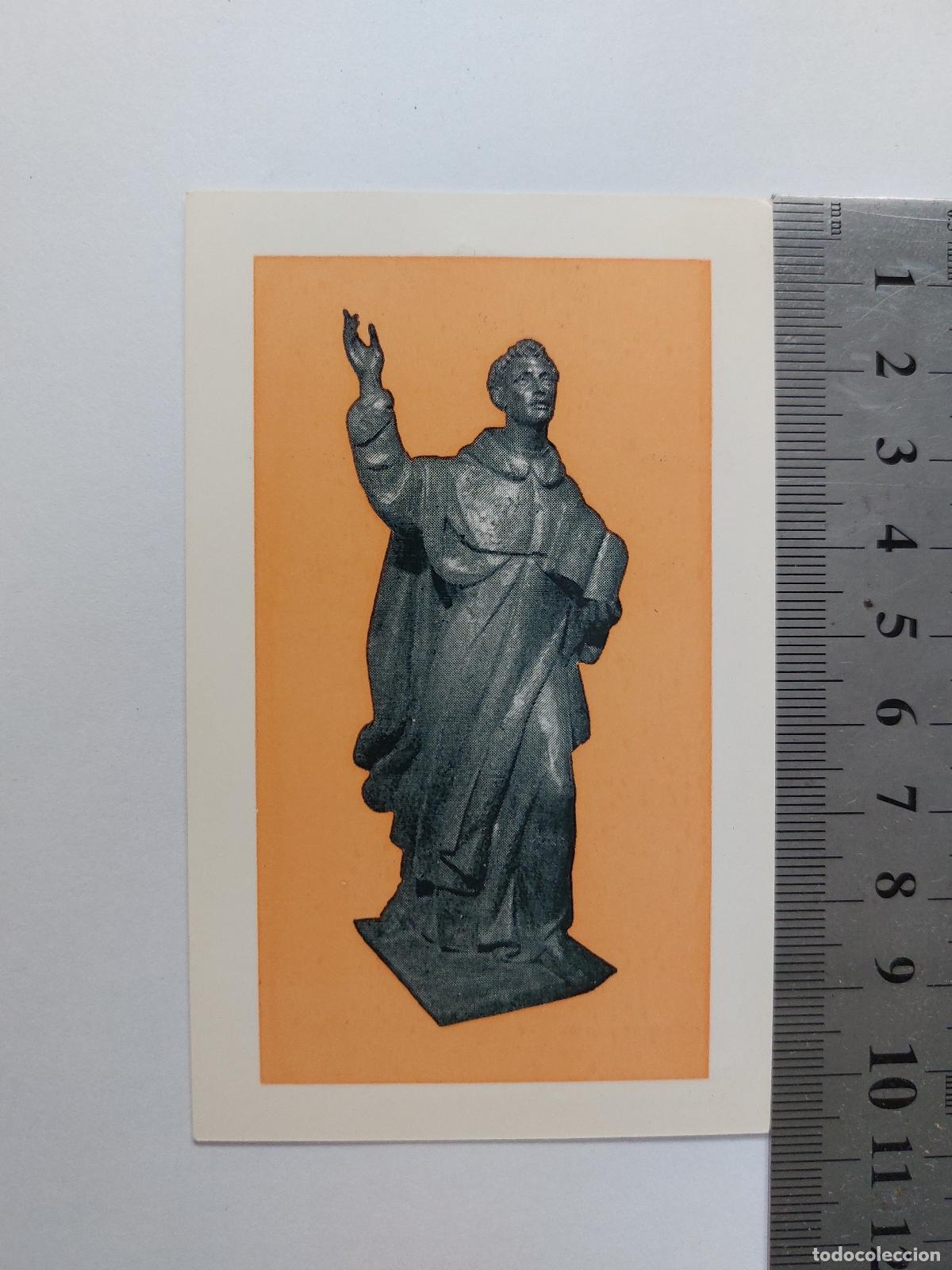 Postales: Estampa con estatua de San Vicente Ferrer en Valencia