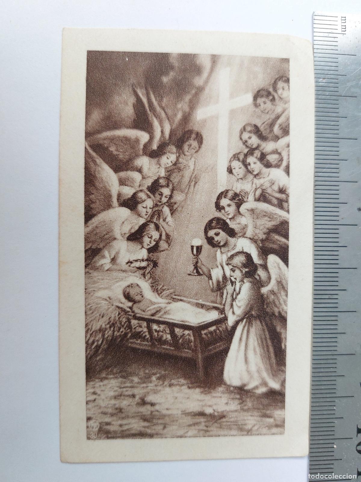 Postales: Estampa de recuerdo de Primera Comuni&oacute;n en Alcalal&iacute;, Valencia