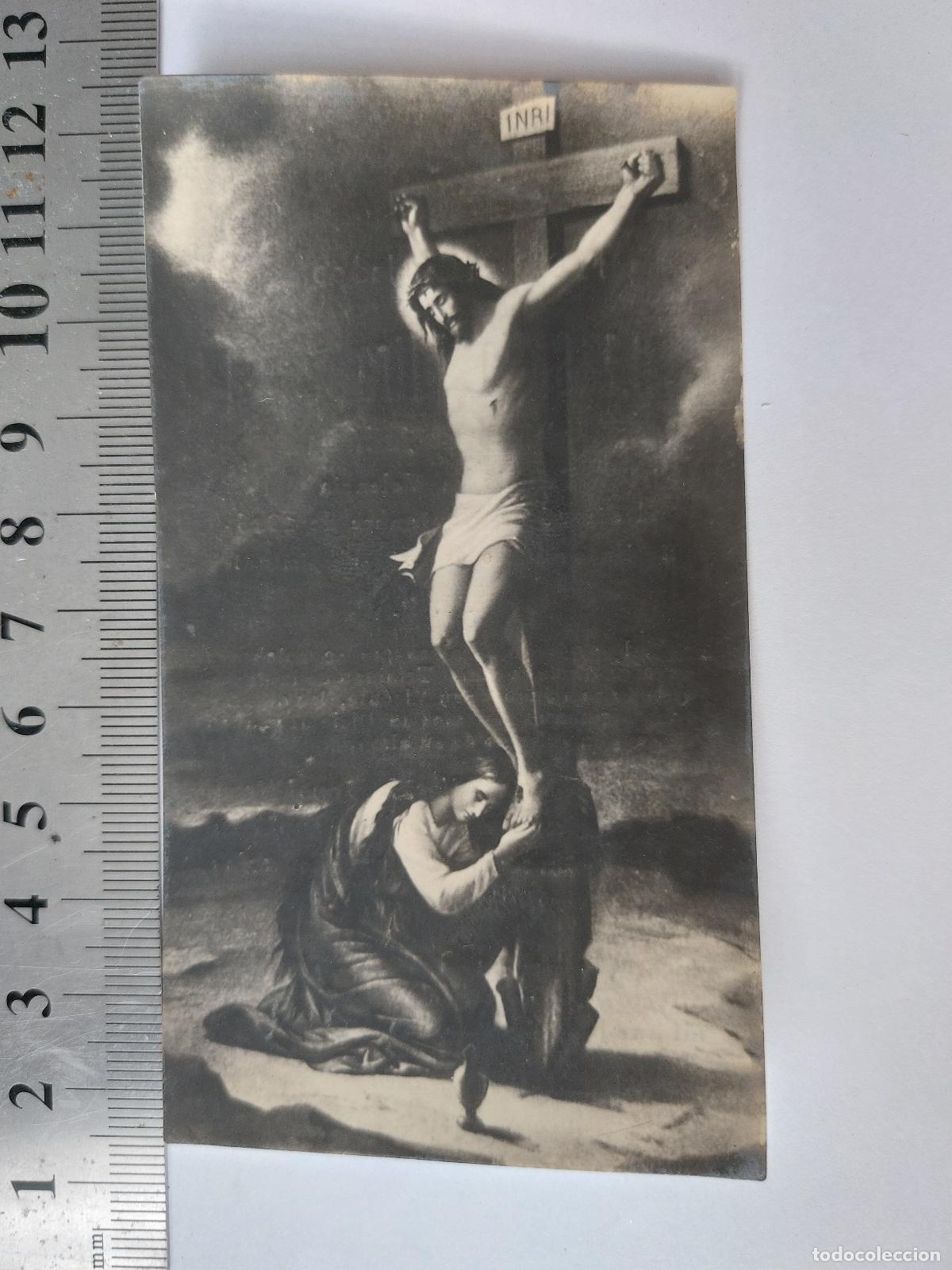 Postales: Estampa de recordatorio f&uacute;nebre de 1926 en Valencia