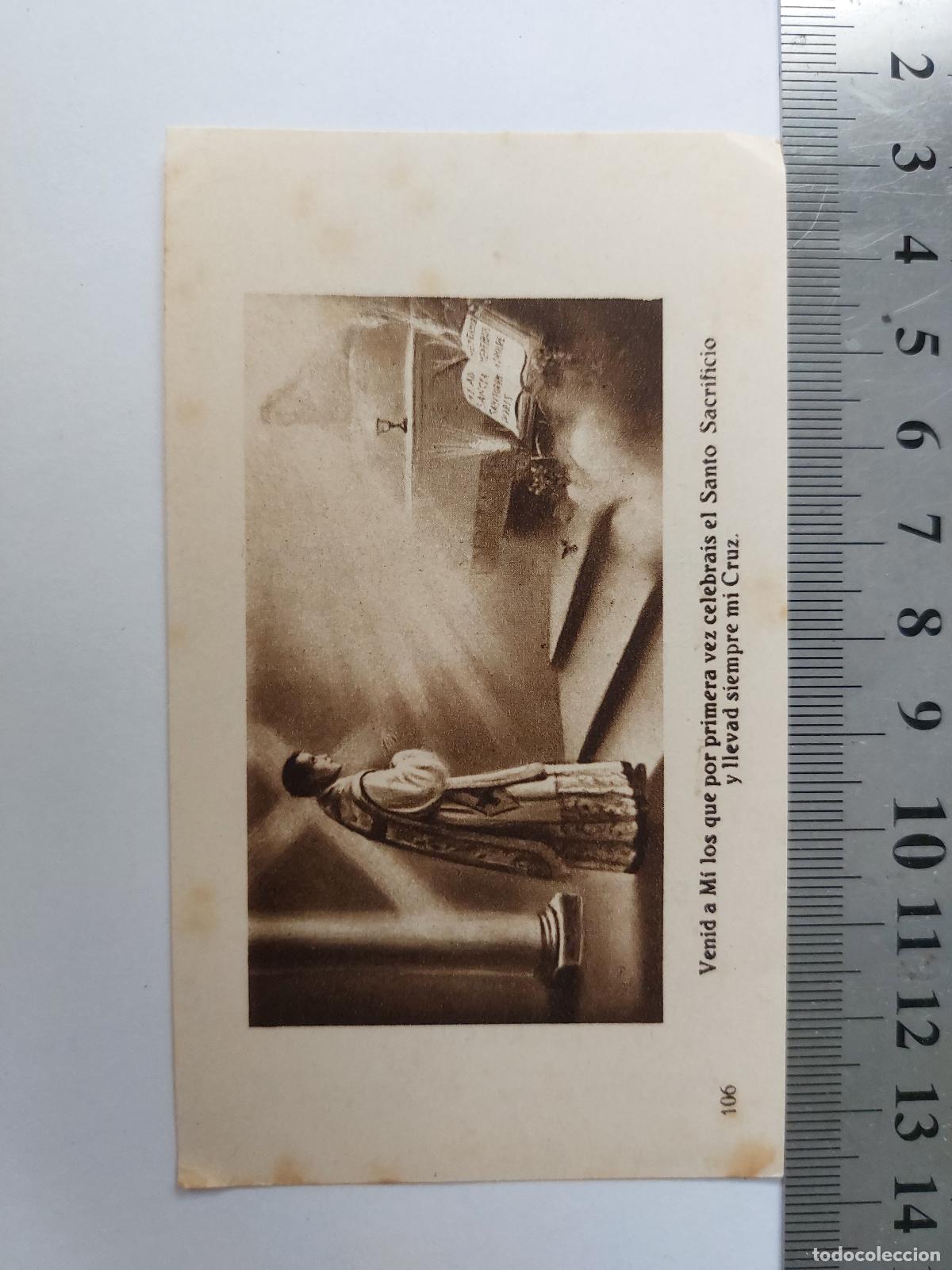 Postales: Estampa de recuerdo de Primera Misa de Vicente Ruix Blay