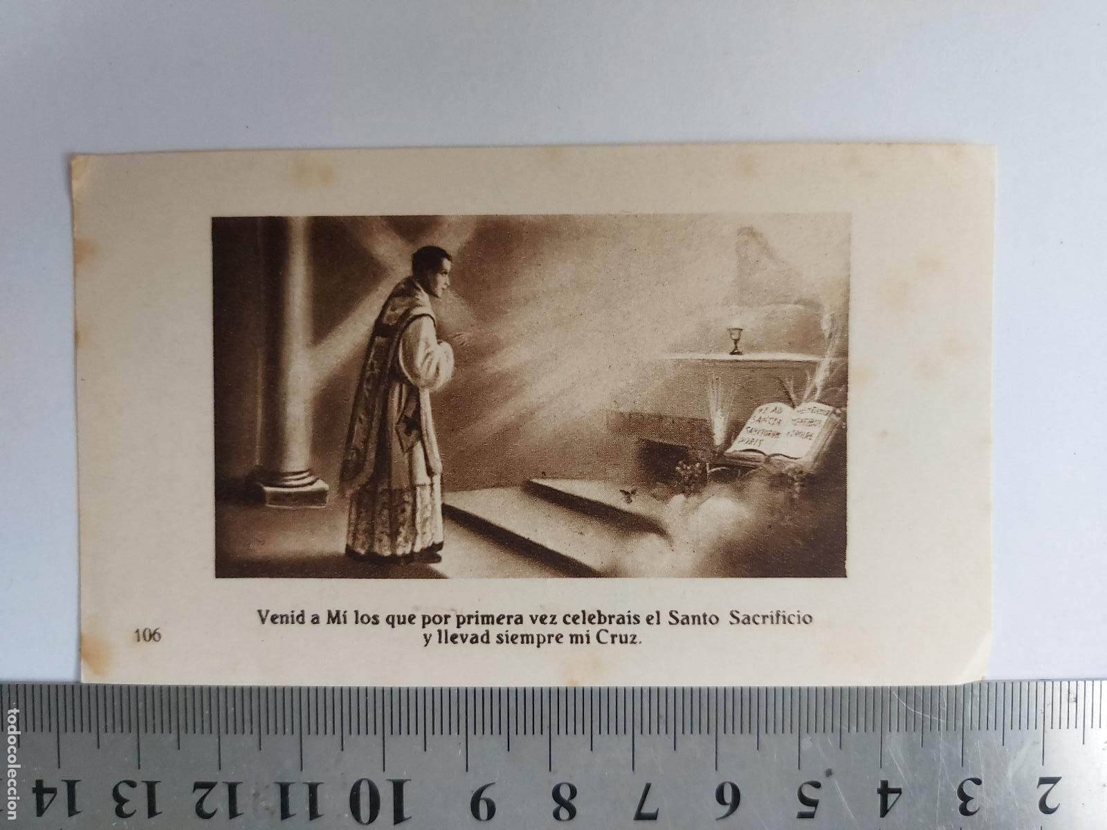 Postales: Estampa de recuerdo de Primera Misa de Vicente Ruix Blay