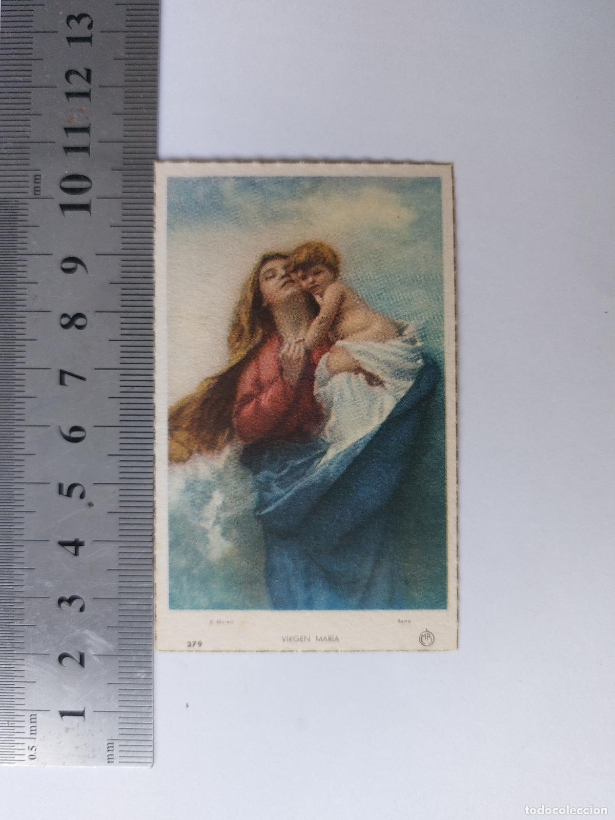 Postales: Estampa con estampa de la Virgen Mar&iacute;a para ordenaci&oacute;n sacerdotal
