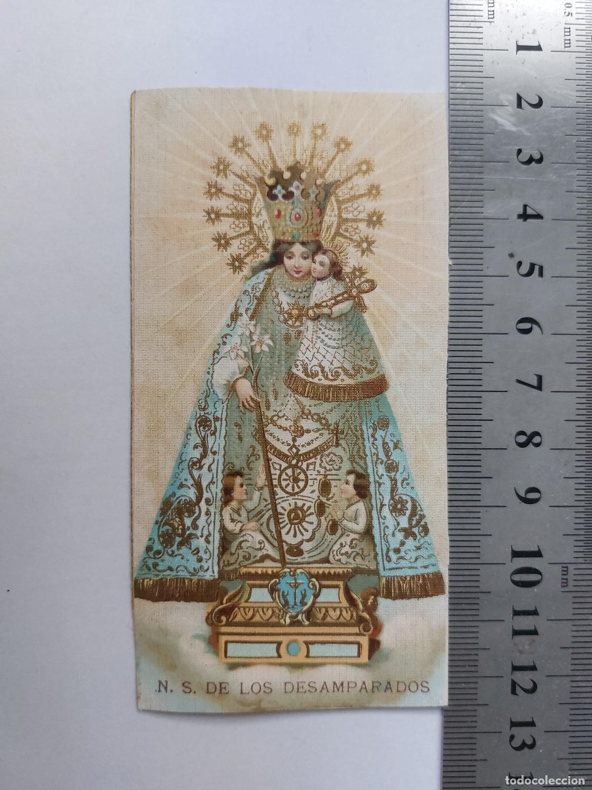 Postales: Estampa de Nuestra Se&ntilde;ora de los Desamparados