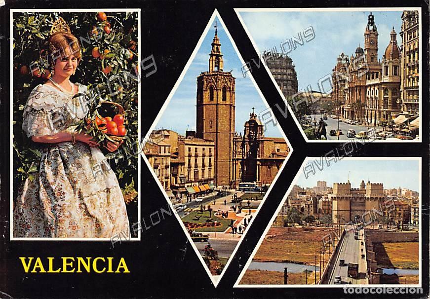 Postales: Bellezas de la ciudad (Valencia) - Circulada con sello - 1975