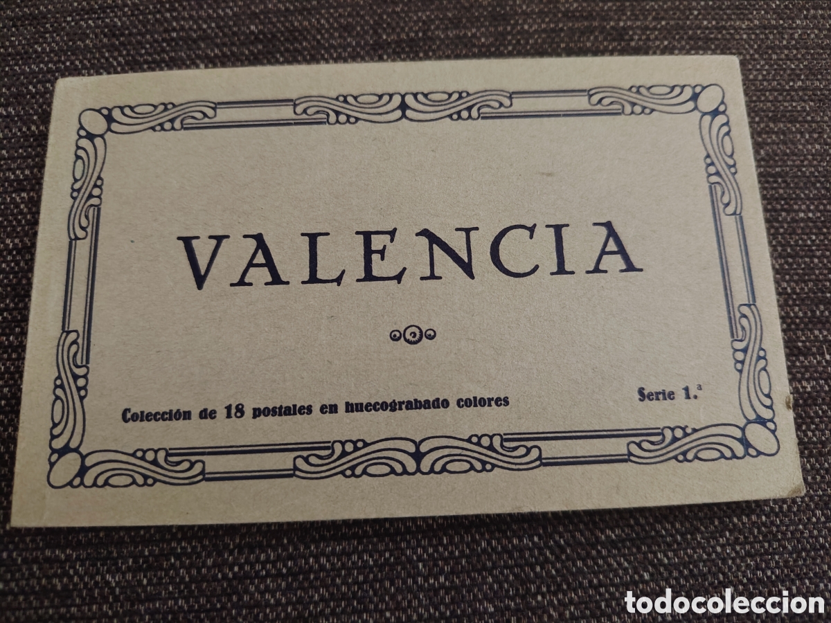 Postales: Valencia. 18 postales coloreadas. JDP. Primera edici&oacute;n