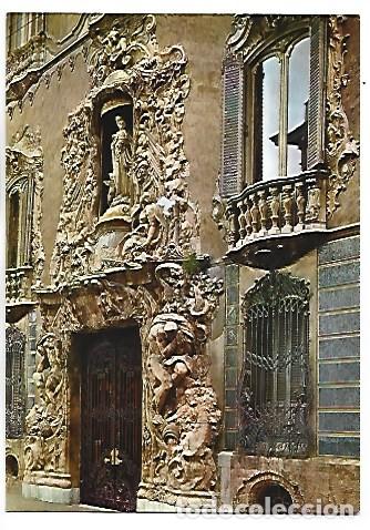 Postales: PORTADA DEL PALACIO MARQUES DE DOS AGUAS.- VALENCIA