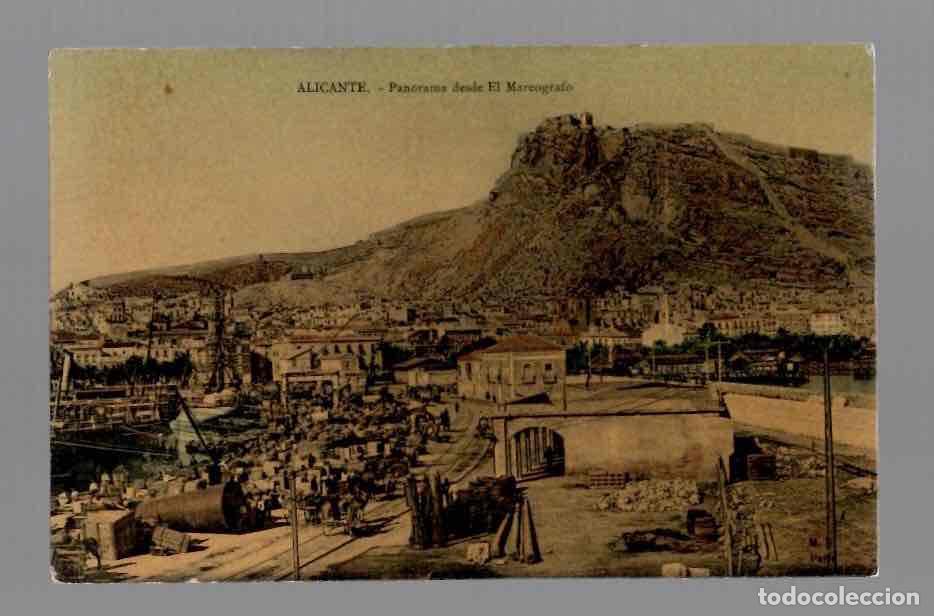 Postales: TARJETA POSTAL ALICANTE PANORAMA DESDE EL MAREOGRAFO. N&ordm; 2 BAZAR EL ARCA DE NO&Eacute;