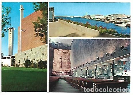 Postales: PUERTO E IGLESIA DEL GRAO.- GANDIA / VALENCIA
