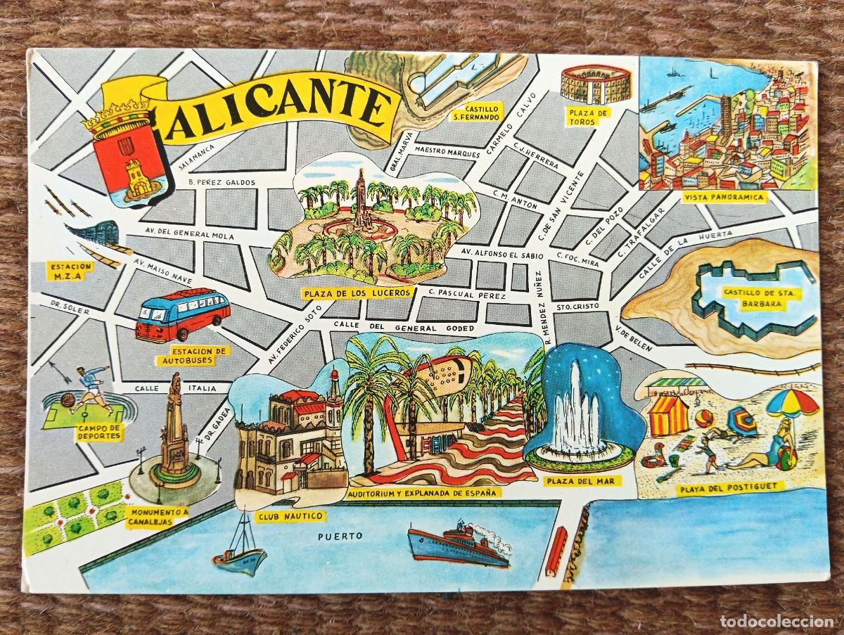 Postales: ALICANTE - PLANO - MAPA - ED. FRESMO