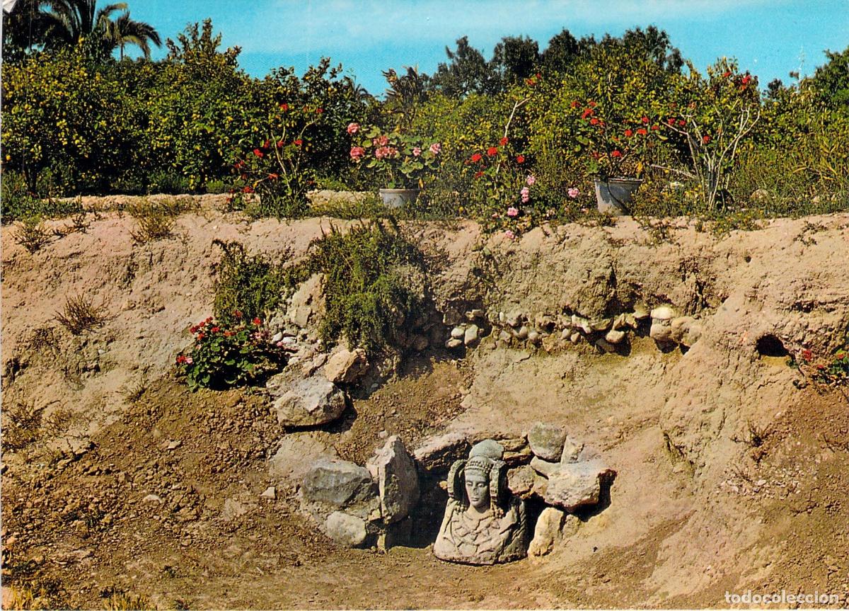 Postales: Postal de la reconstrucci&oacute;n del hallazgo de la Dama de Elche