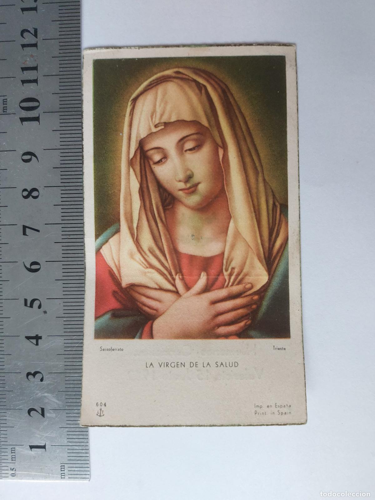 Postales: Estampa religiosa de la Virgen de la Salud en Valencia