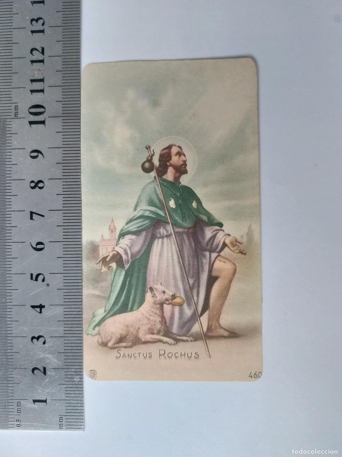 Postales: Estampa religiosa de San Roque en Tabernes Blanques