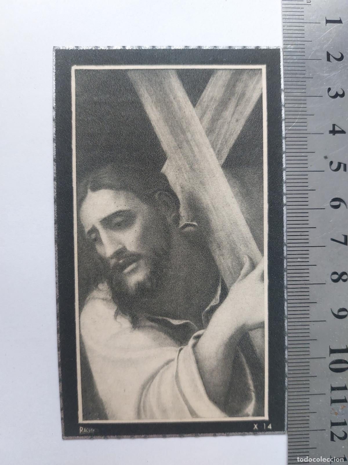 Postales: Estampa recordatorio de defunci&oacute;n de Rafael Bellver Orts