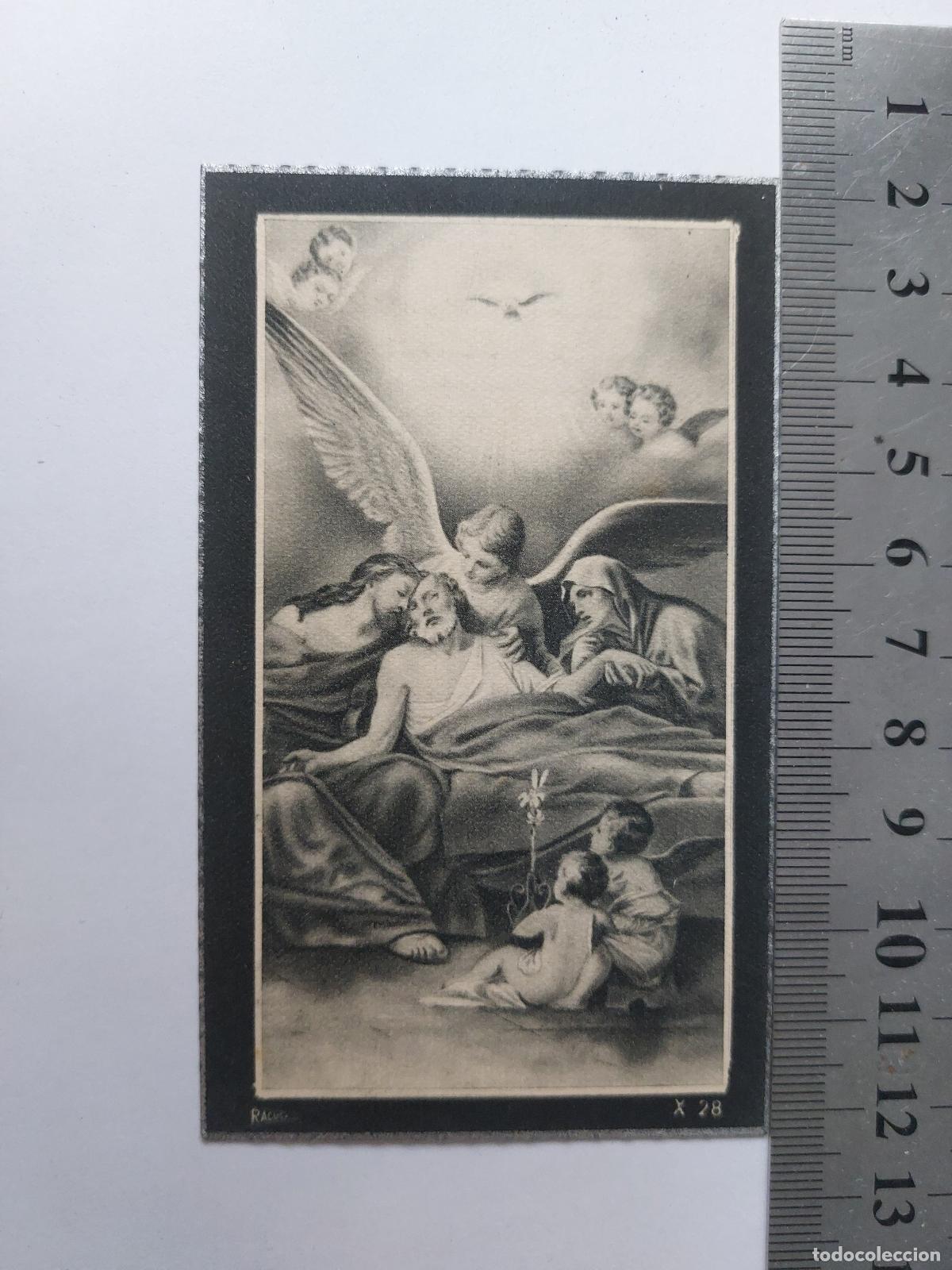 Postales: Estampa de recordatorio de fallecimiento de 1953 en Tabernes Blanques