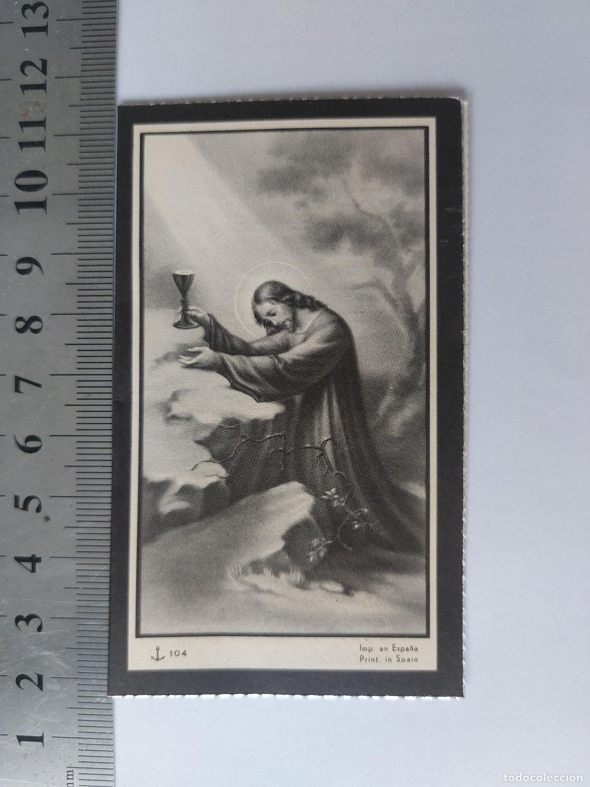 Postales: Estampa de recordatorio f&uacute;nebre de Salvador Sorli Marco