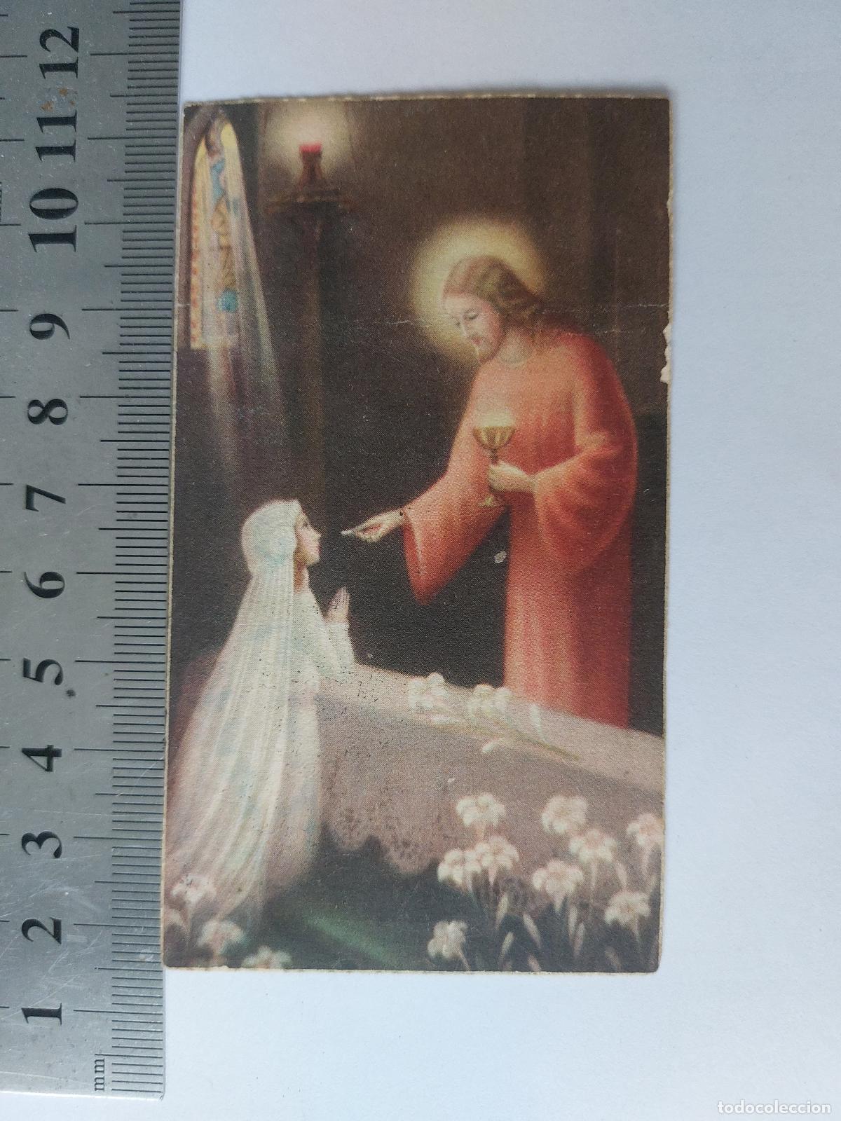 Postales: Estampa de recuerdo de Primera Comuni&oacute;n en Carpesa