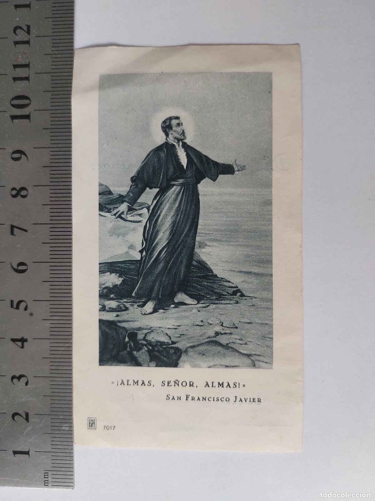 Postales: Estampa religiosa de San Francisco Javier en Valencia