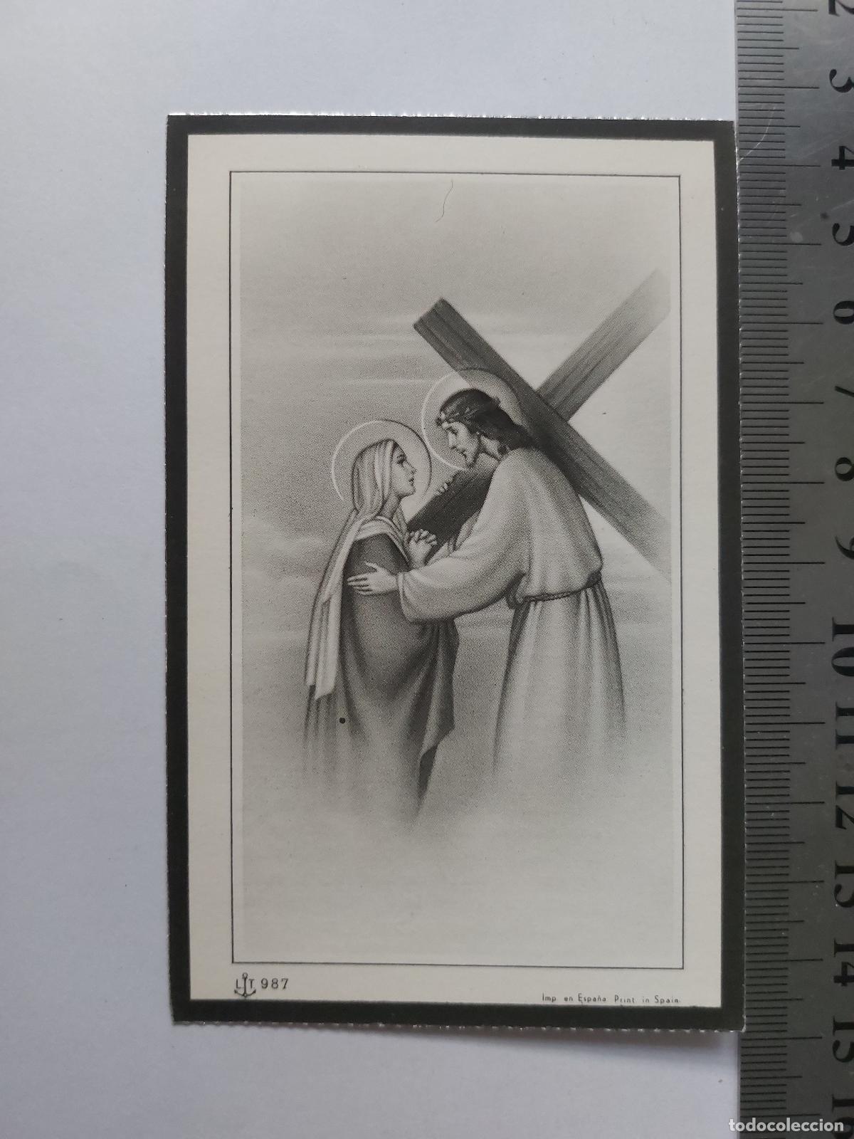 Postales: Estampa recordatorio f&uacute;nebre Teresa Chulia Hurtado religiosa