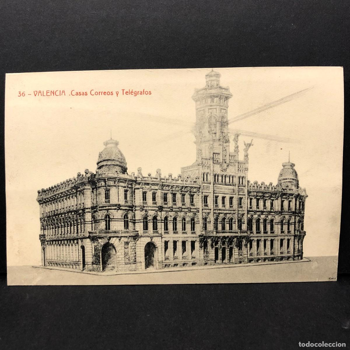 Postales: VALENCIA - CASAS CORREOS Y TEL&Eacute;GRAFOS - 36 - THOMAS - POSTAL / 3353