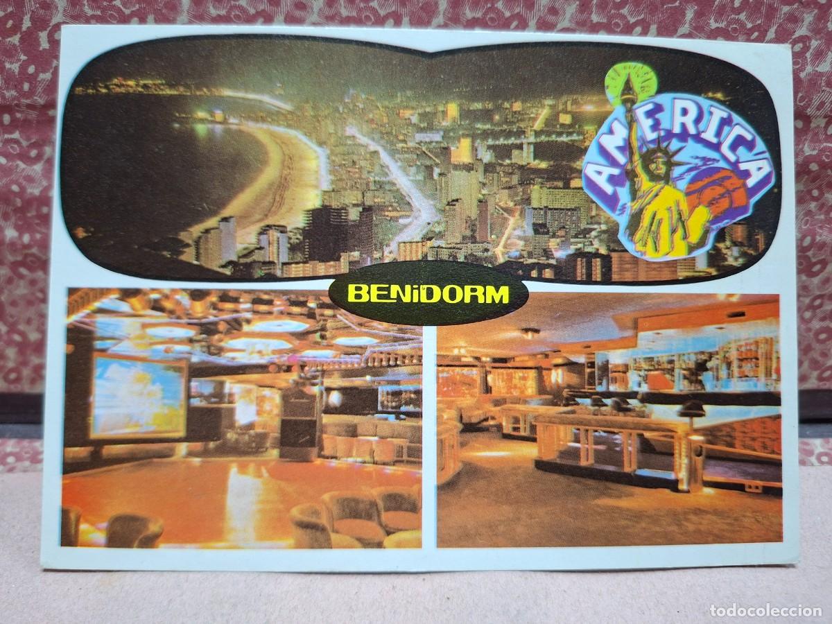 Postales: ANTIGUA POSTAL DISCOTECA AMERICA BENIDORM ALICANTE