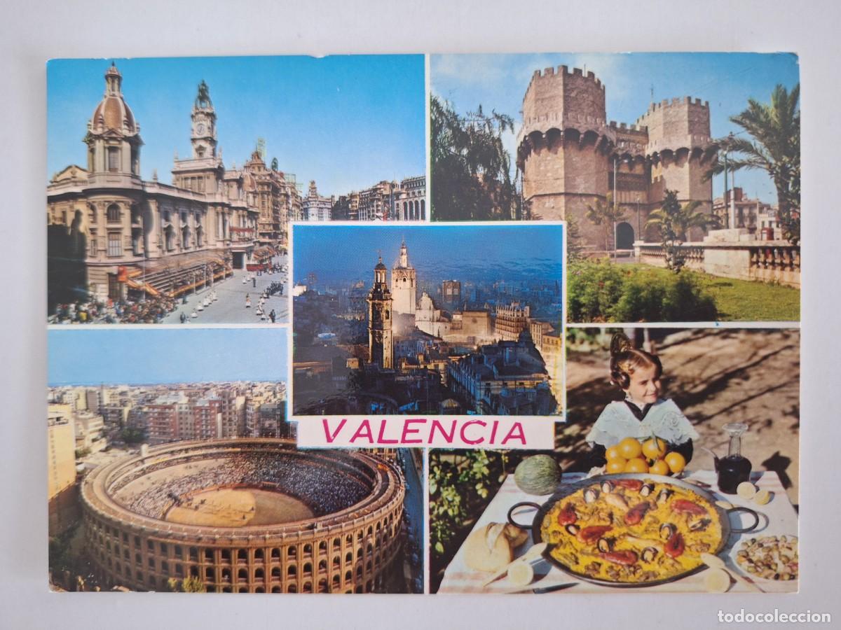 Postales: ANTIGUA POSTAL VALENCIA PLAZA TOROS TORRES SERRANO PAELLA RV 3007