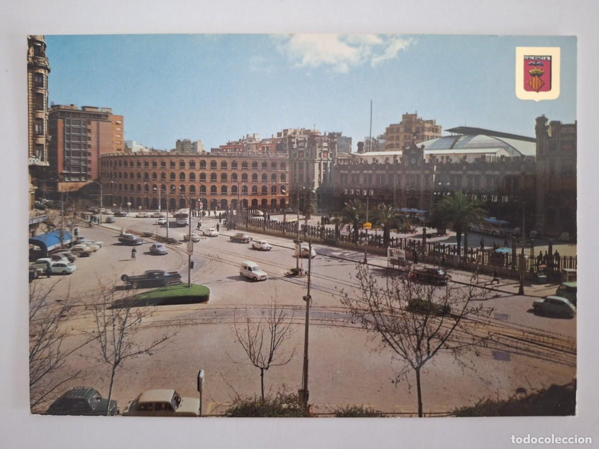 Postales: ANTIGUA POSTAL VALENCIA PLAZA TOROS ESTACION NORTE RV 3008