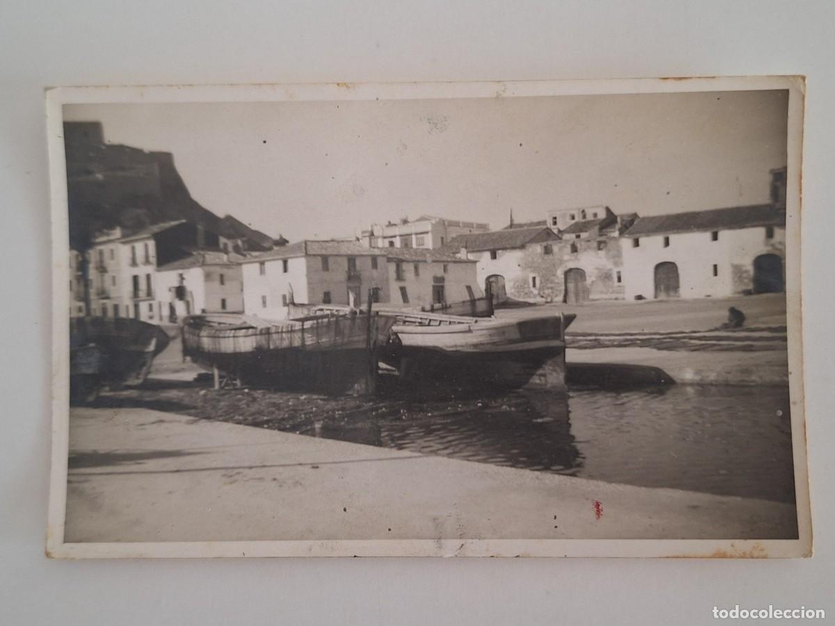 Postales: ANTIGUA TARJETA POSTAL FOTOGRAFIA EMBARCADERO DE CULLERA VALENCIA RV 3016